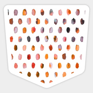 Pocket - PALETTE DOTS ORANGE Sticker